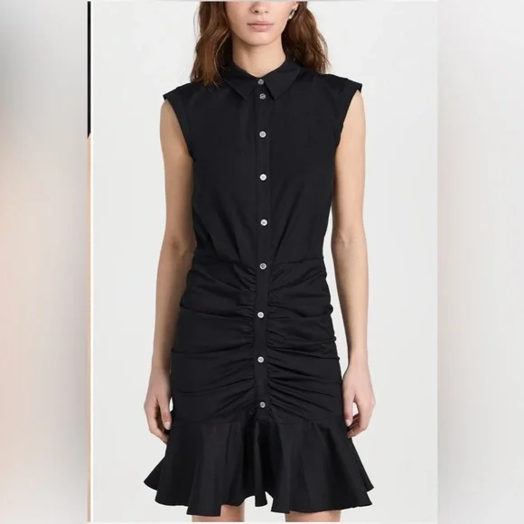 Veronica Beard Ruched Shirtdress - Picture 4 of 7